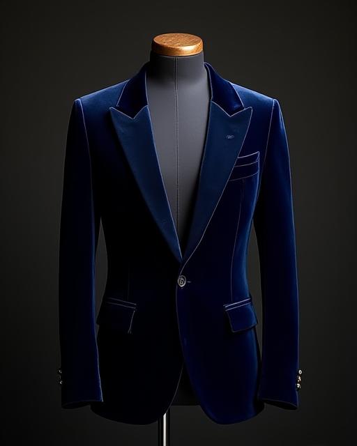 Velvet dinner jacket